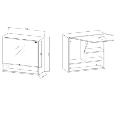 Milano Ss Cabinet Model :Et6060 Size : 600X150X600Mm - Made In China